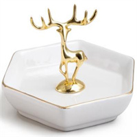 Ceramic  jewelry tray from mmcis china